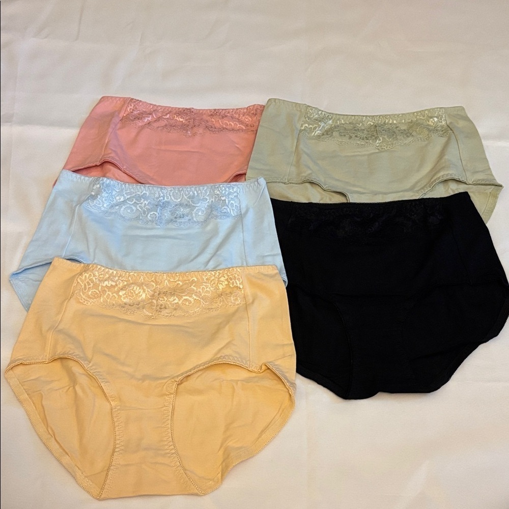 High Waist Post Partem Panties Set of 5 Women Size Small NIP